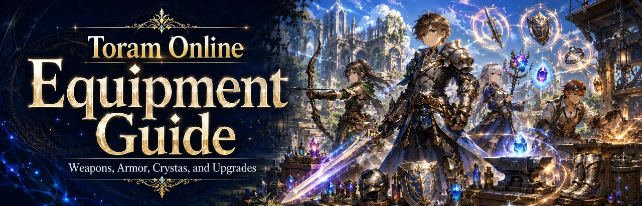Toram Online Equipment Guide – Weapons, Armor, Crystas, and Upgrades