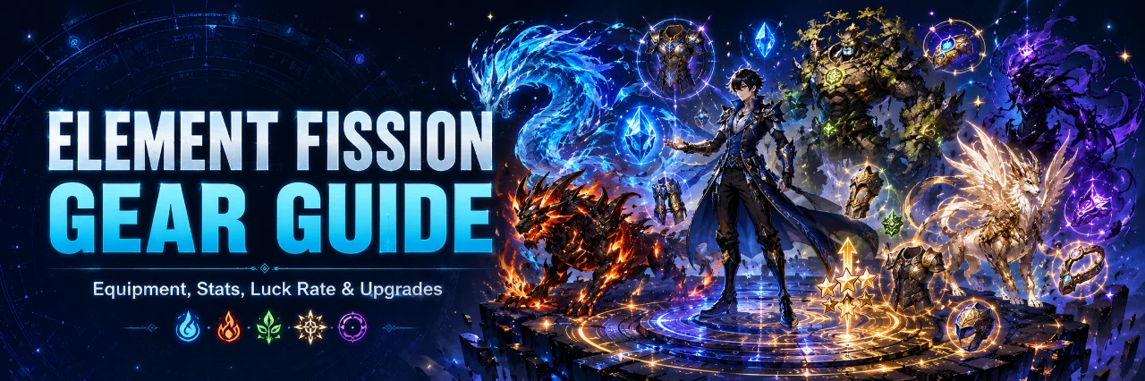 Element Fission Gear Guide – Equipment, Stats, Luck Rate, and Upgrades