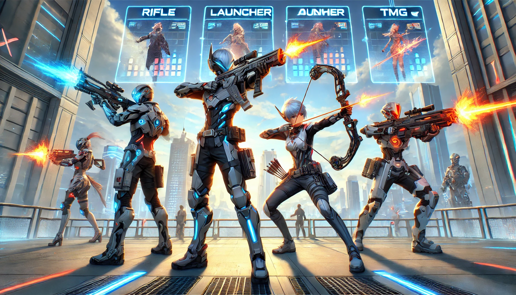 Best Ranged Builds in PSO2 NGS 2025 – Rifle, Launcher, Bow & TMG Guide