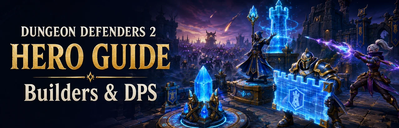 Dungeon Defenders 2 Best Heroes: Strong Builder and DPS Picks