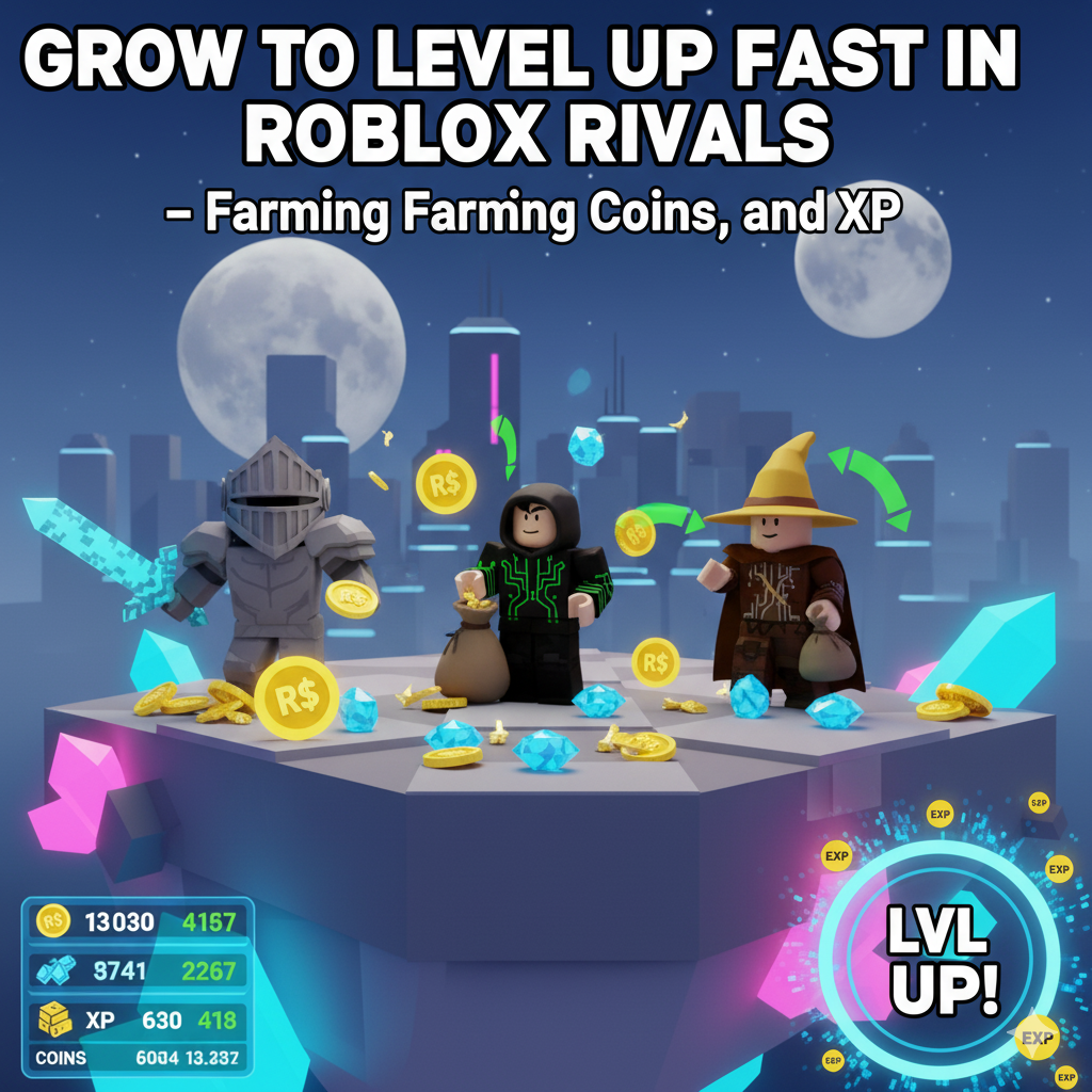 Roblox RIVALS Farming Guide – Earn Coins, Gems & XP Fast | BoostRoom