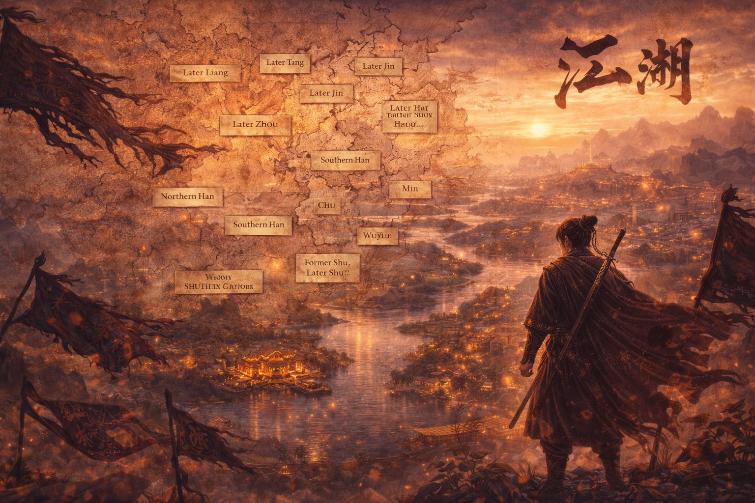 Where Winds Meet lore, Five Dynasties and Ten Kingdoms explained, 10th century China setting, Jianghu meaning Where Winds Meet lore, Five Dynasties and Ten Kingdoms explained, 10th century China setting, Jianghu meaning