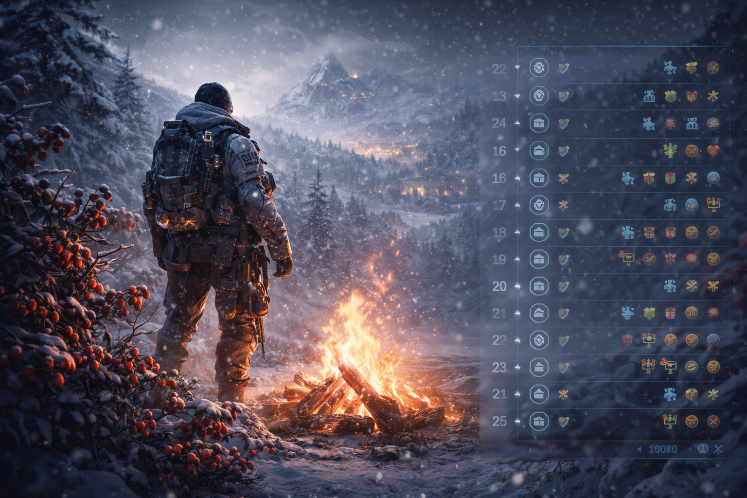 ARC Raiders Flickering Flames, Gathering Candleberries, ARC Raiders Merits, Merit farming, 25 tiers rewards, Hi-Tech Hiker outfit ARC Raiders Flickering Flames, Gathering Candleberries, ARC Raiders Merits, Merit farming, 25 tiers rewards, Hi-Tech Hiker outfit