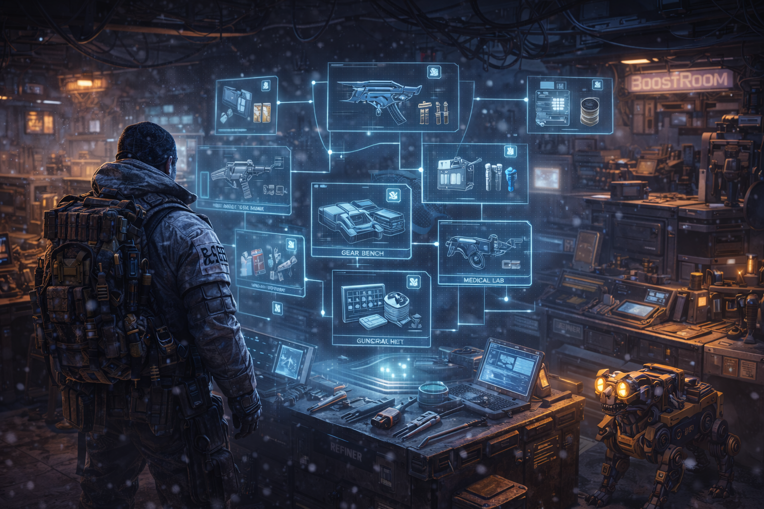 ARC Raiders workshop upgrades, ARC Raiders blueprints, workbench level 3, workshop stations, Gunsmith upgrade, Gear Bench upgrade, Medical Lab upgrade