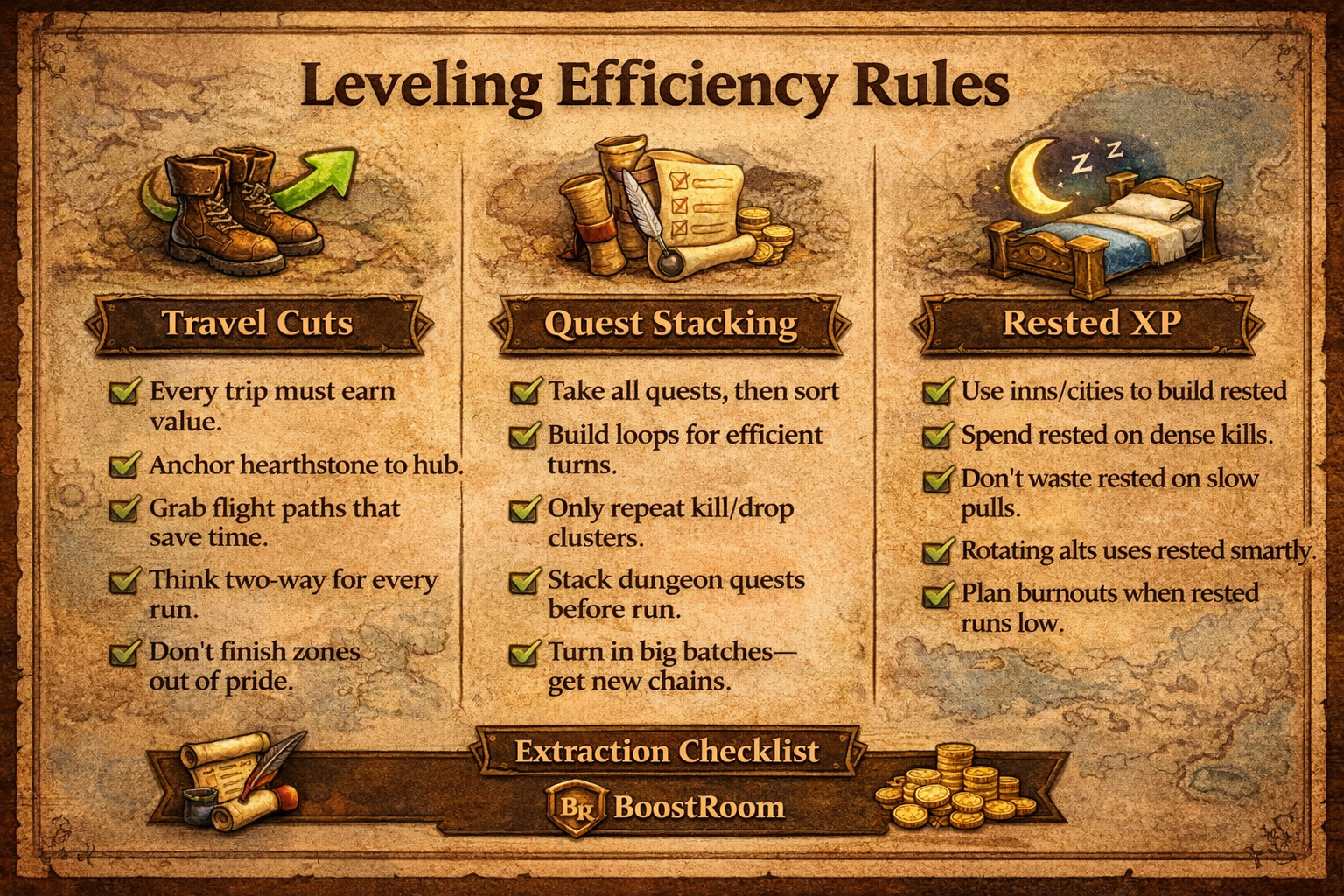 TBC Classic leveling efficiency, WoW TBC Classic fast leveling, travel cuts TBC Classic, quest stacking guide