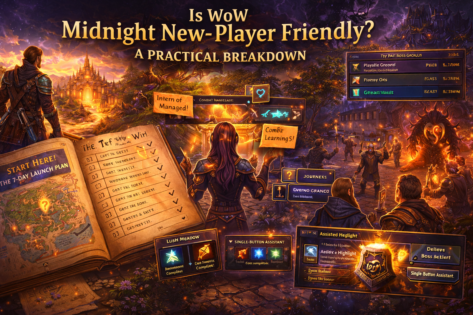 WoW Midnight new player friendly, WoW Midnight beginner guide, Midnight new player experience, Midnight returning player experience, WoW Midnight streamlined leveling