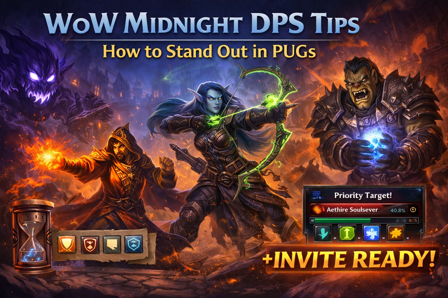 WoW Midnight DPS tips, Midnight PUG DPS guide, stand out in PUGs WoW, Midnight Mythic+ DPS, get invited Mythic+ DPS, Midnight dungeons DPS tips, DPS interrupts guide, DPS utility checklist