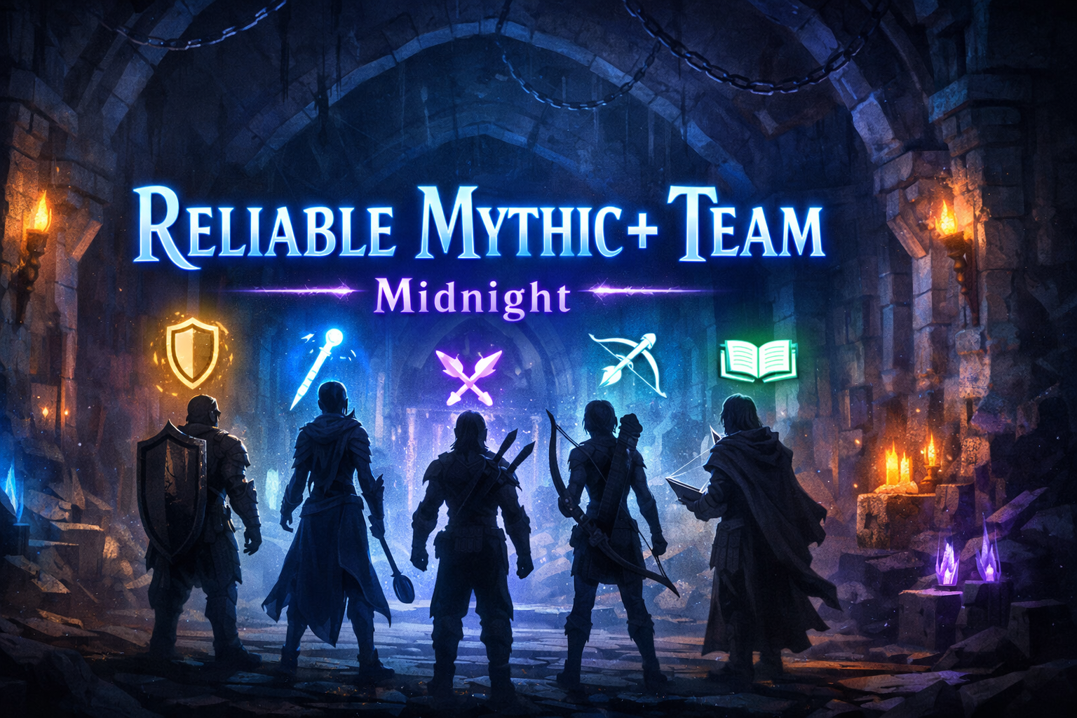 WoW Midnight Mythic+ team, build a Mythic+ team, reliable Mythic+ group, Midnight Mythic+ Season 1, Mythic+ recruitment, Mythic+ tryouts, Mythic+ team roles, tank healer DPS synergy, Mythic+