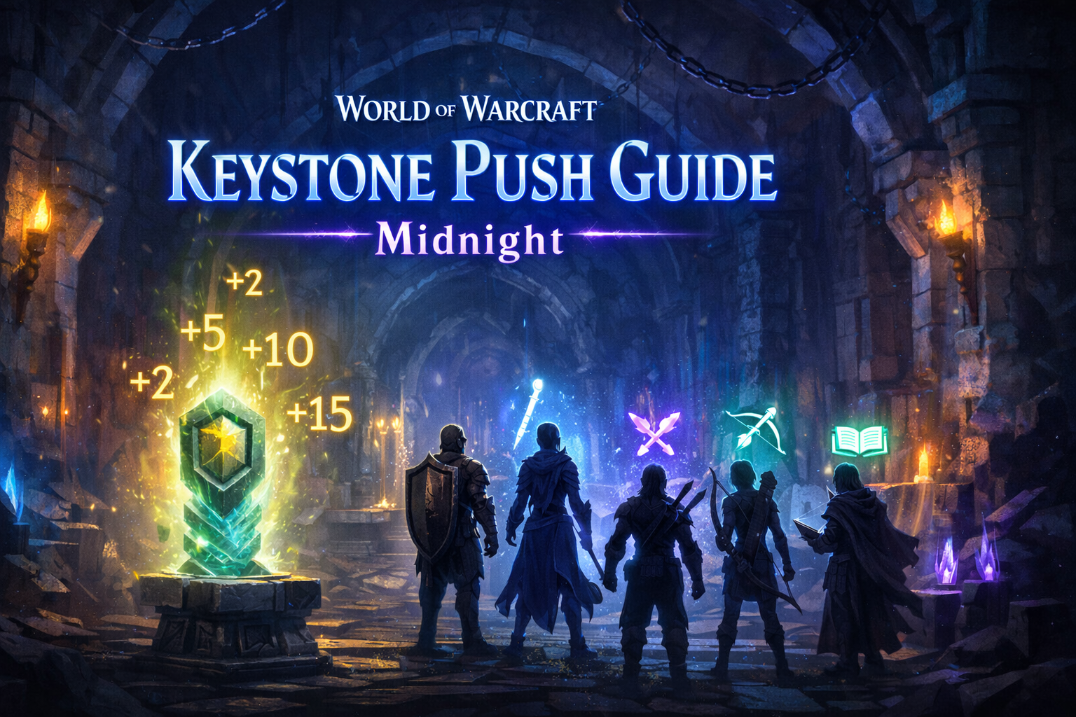 WoW Midnight keystone push guide, WoW Midnight Mythic+ guide, push from +2 to +15, push to +18 WoW Midnight, Mythic+ route planning, Mythic+ interrupts and stops, Mythic+ cooldown planning WoW Midnight keystone push guide, WoW Midnight Mythic+ guide, push from +2 to +15, push to +18 WoW Midnight, Mythic+ route planning, Mythic+ interrupts and stops, Mythic+ cooldown planning