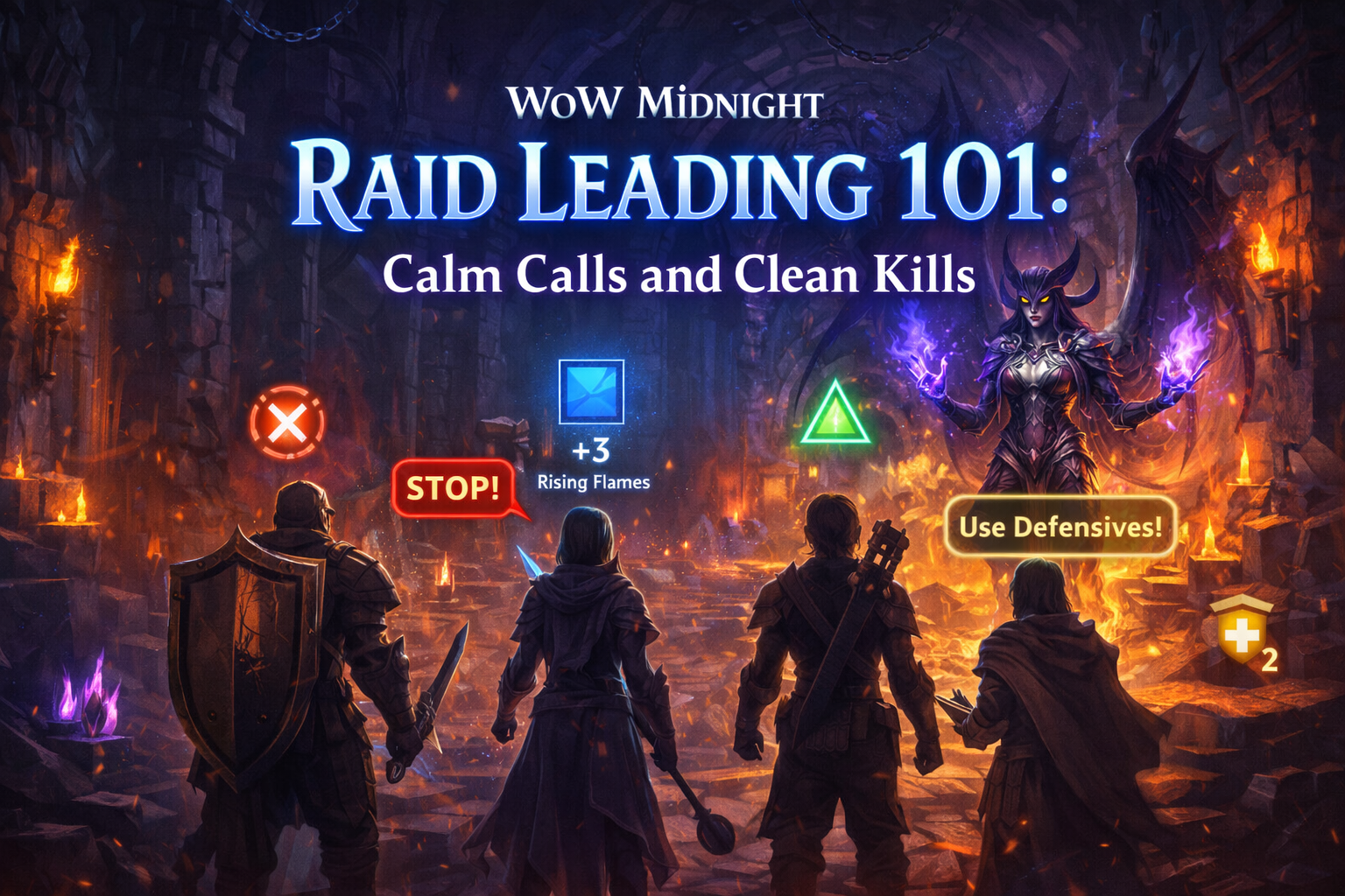 WoW Midnight raid leading, WoW Midnight raid leader guide, raid leading 101 WoW, calm raid callouts, clean raid kills, Heroic raid leading, Mythic raid leading, raid assignments template