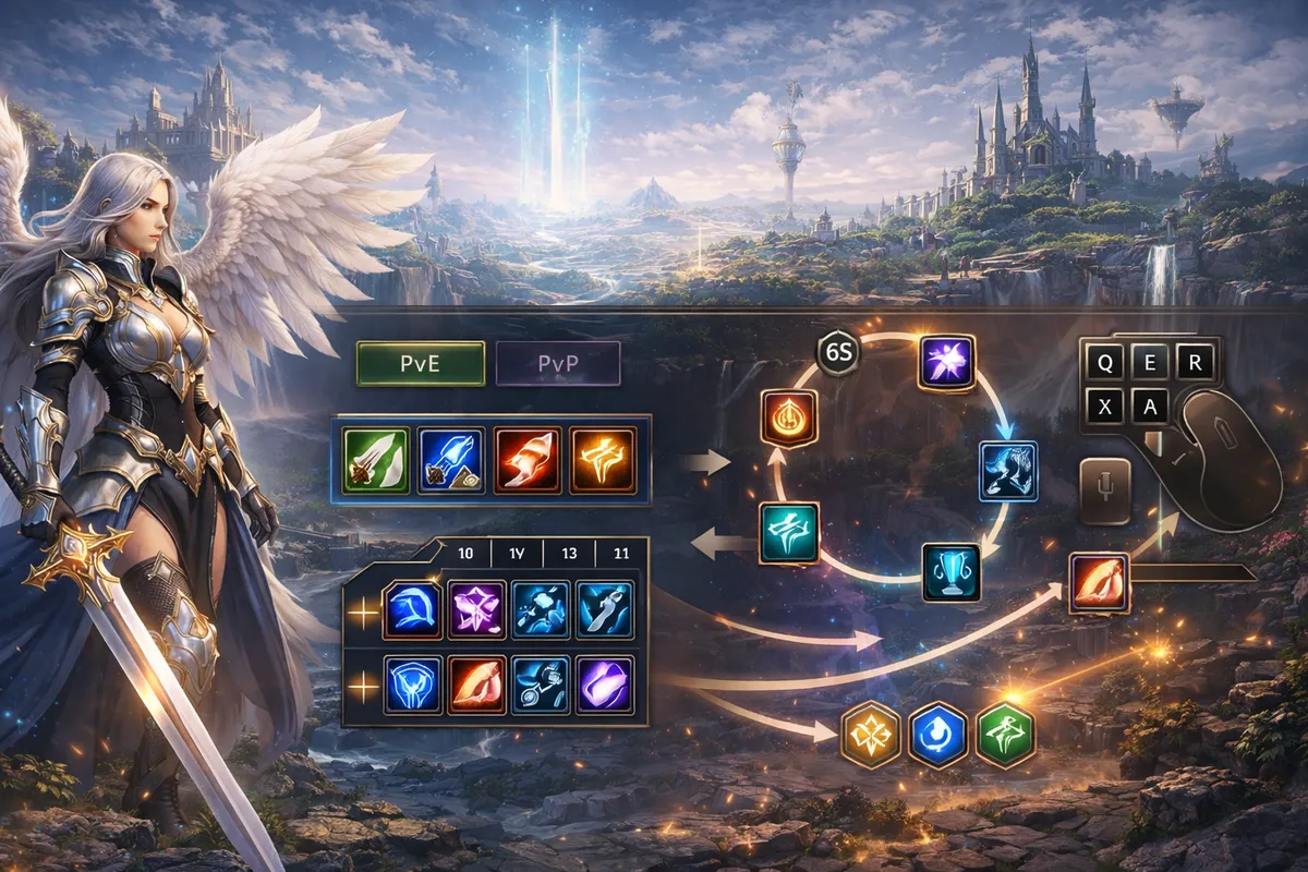ion 2 skill setup guide, aion 2 hotbar setup, aion 2 loadouts, aion 2 rotation basics, aion 2 keybinds, aion 2 targeting settings, aion 2 action mode, aion 2 legacy mode, aion 2 skill specialization