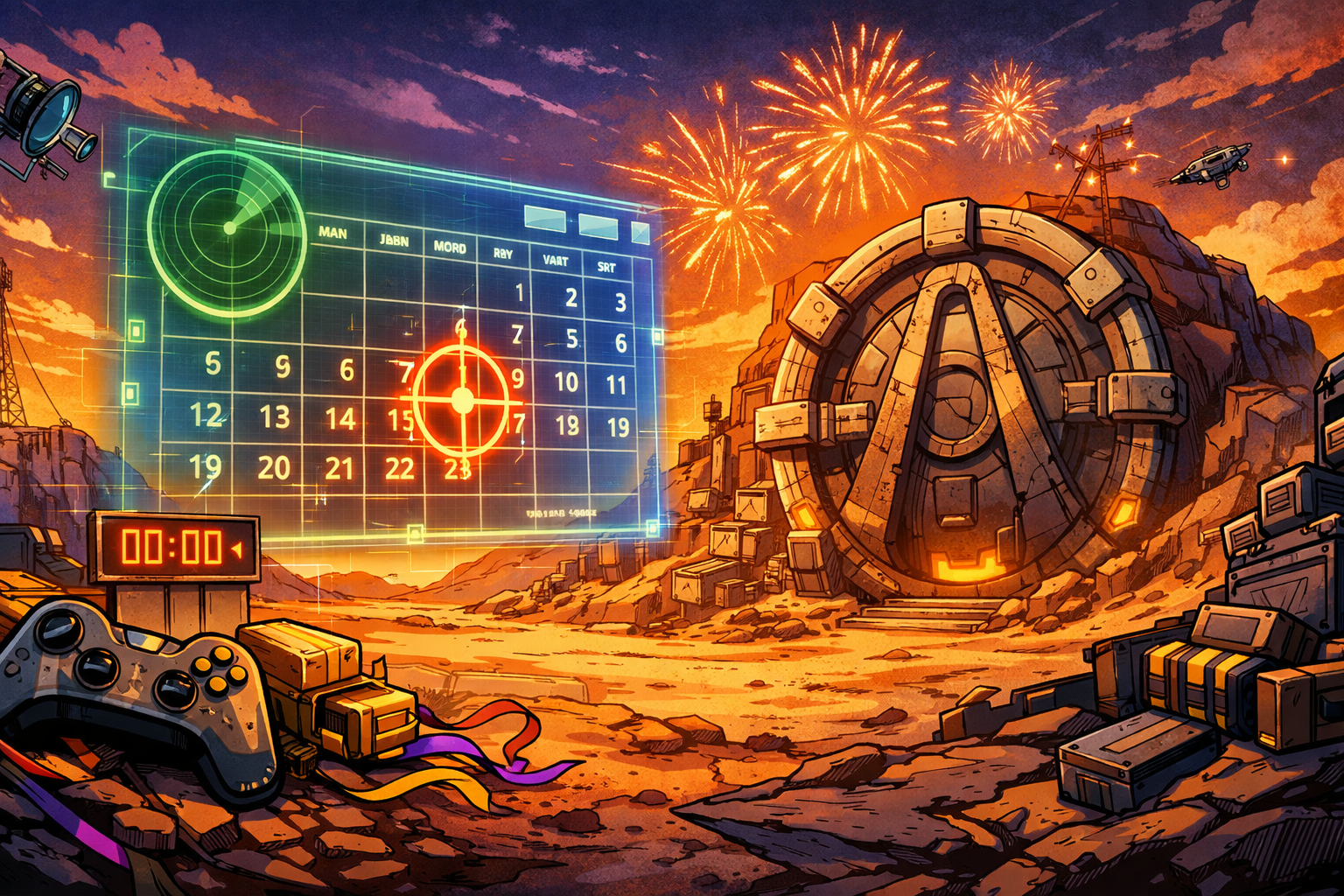 Borderlands 4 release date, Borderlands 4 launch time, Borderlands 4 global unlock times, Borderlands 4 release window, Borderlands 4 moved up date, Borderlands 4 Switch 2 delay