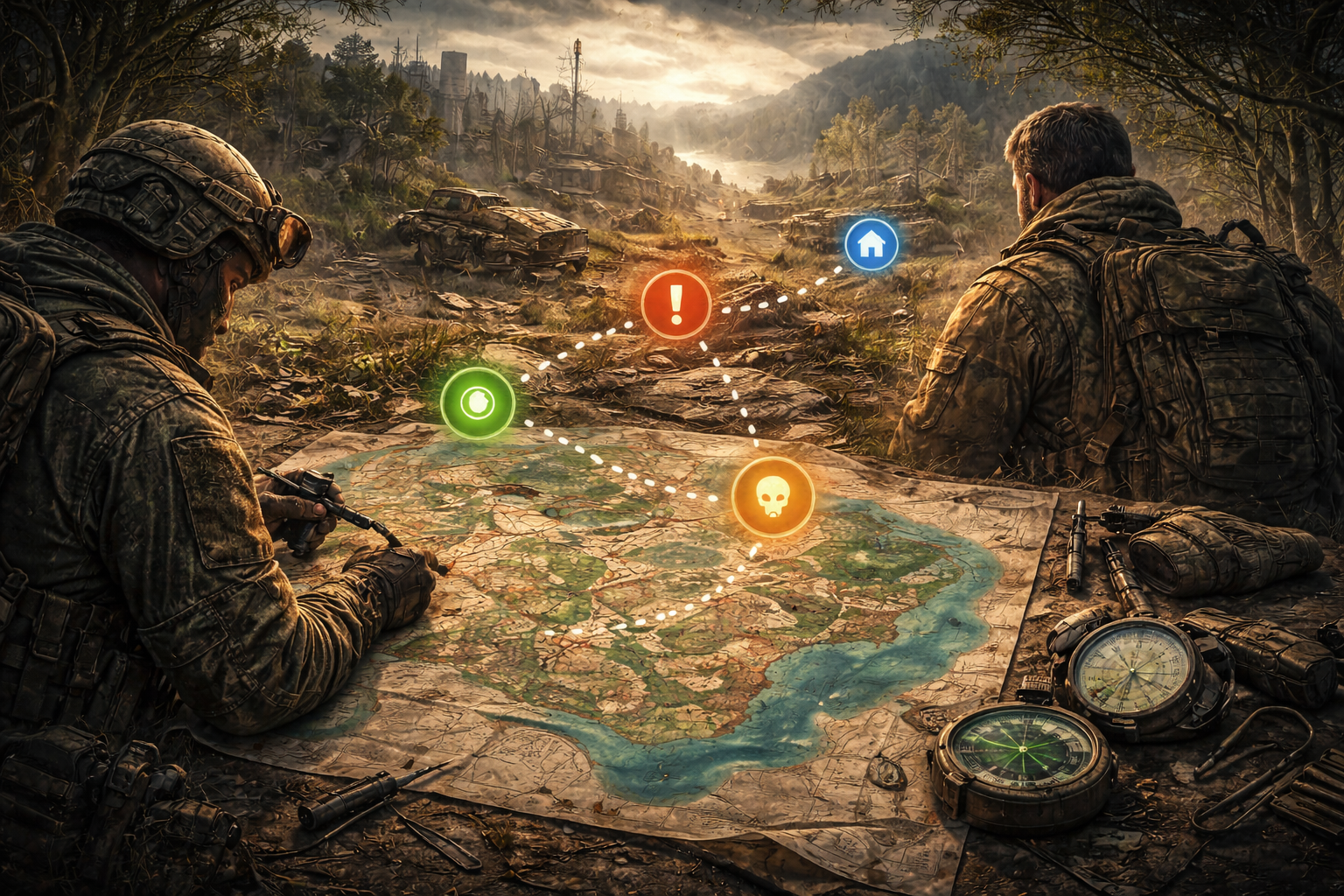 PIONER map exploration, Tartarus map guide, PIONER safe routes, PIONER fast travel, PIONER teleport zones, PIONER world events, PIONER loot routes, PIONER efficient looting