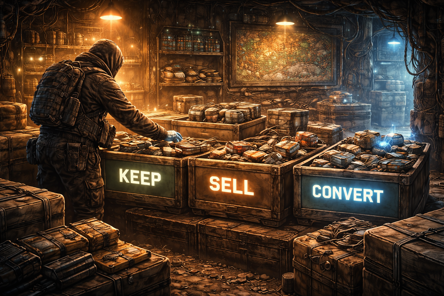 PIONER inventory management, PIONER loot rules, PIONER stash organization, PIONER best items to keep, PIONER what to sell, PIONER stack limit 250, PIONER item stacking, PIONER inventory overflow