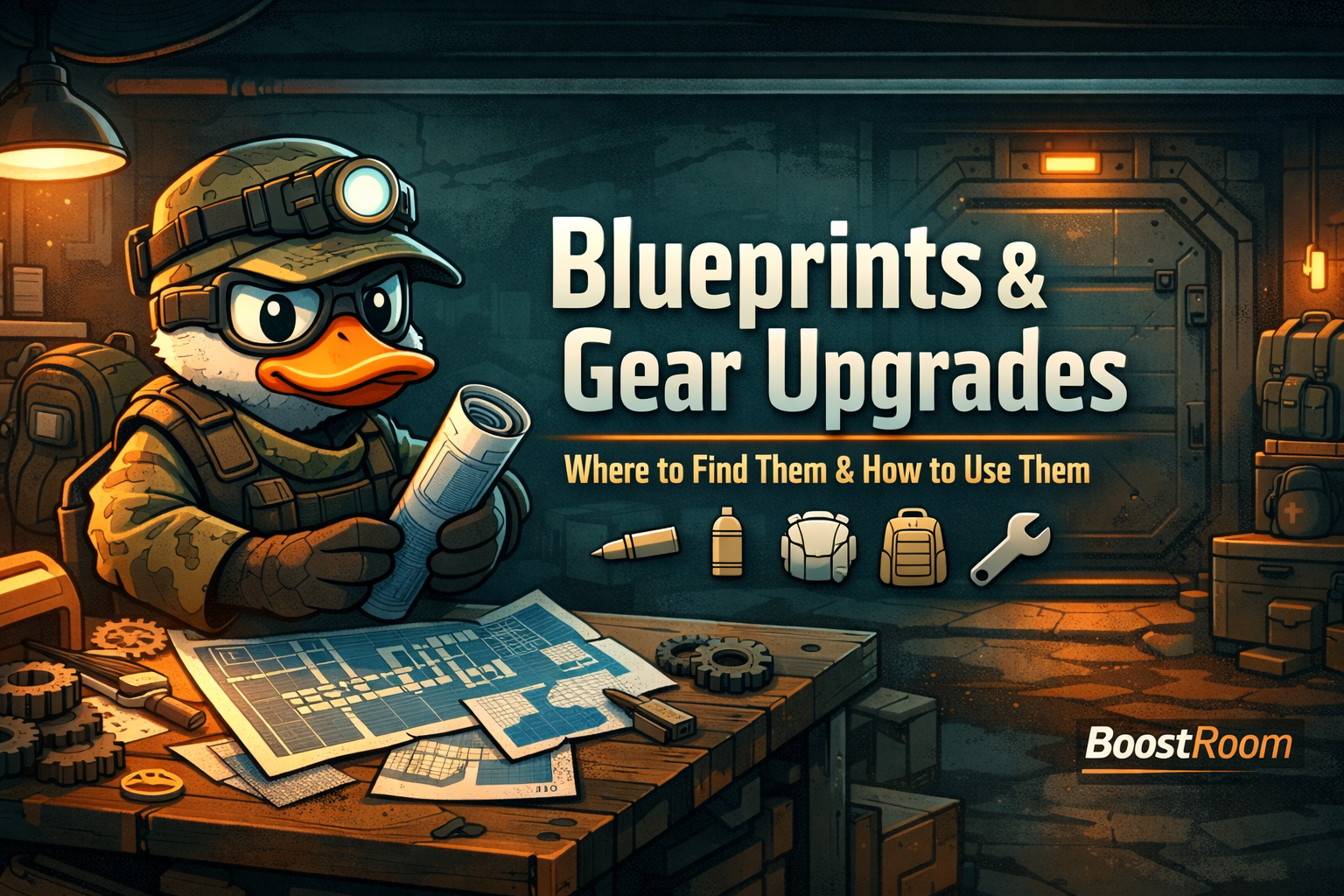 escape from duckov blueprints, duckov blueprint locations, duckov blueprint research, how to use blueprints duckov, workbench blueprint registration, medic station blueprint research