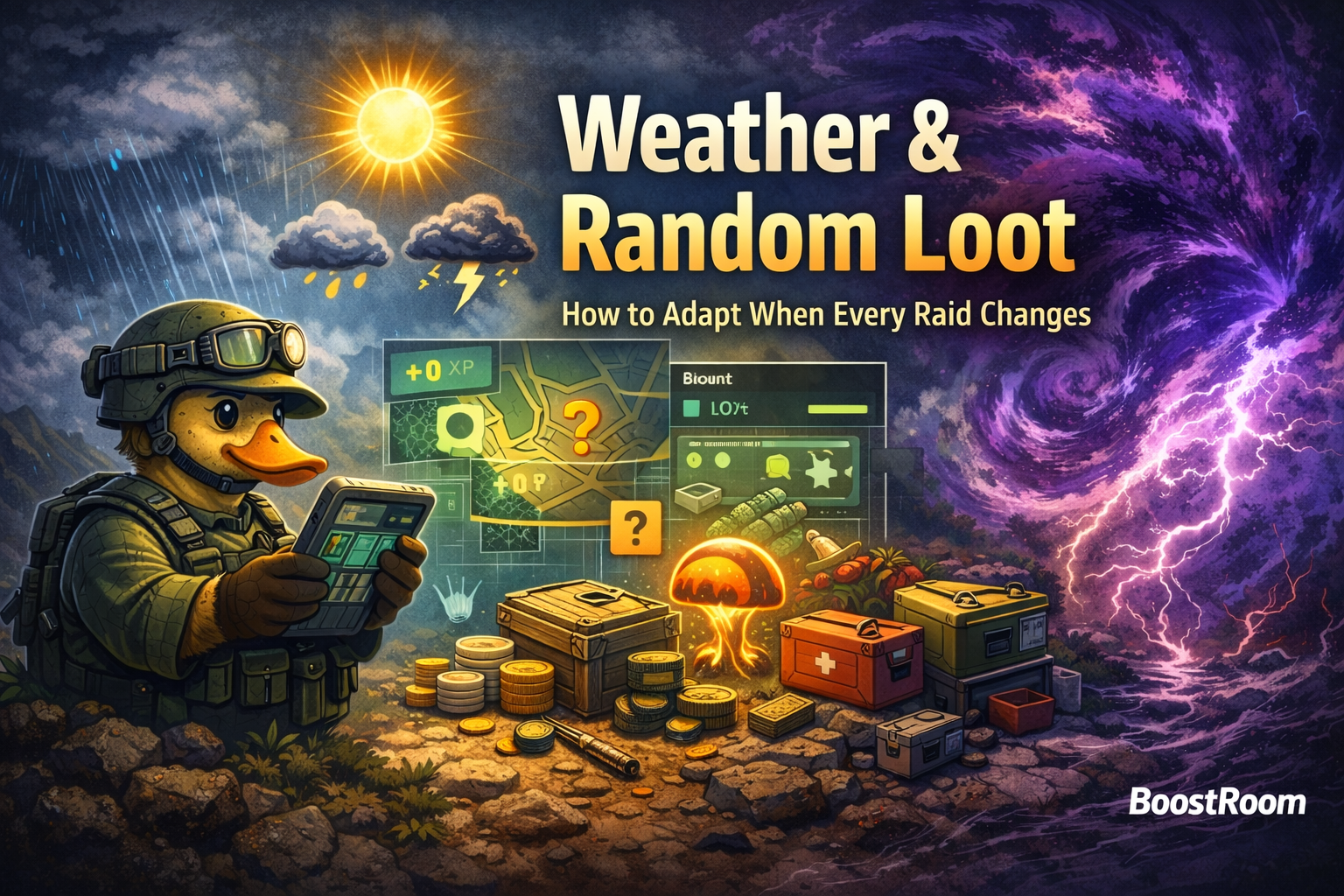 Escape from Duckov weather guide, Duckov weather effects, Duckov storm guide, storm phase 1 phase 2 Duckov, weak space storm protection injector, storm protection gear Duckov, rain spawns Duckov