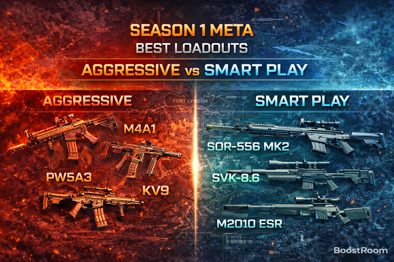 Battlefield REDSEC Season 1 meta, Season 1 best loadouts REDSEC, Fort Lyndon meta loadouts, aggressive loadouts REDSEC, smart play loadouts REDSEC, KORD 6P67 build, SOR-556 MK2 build