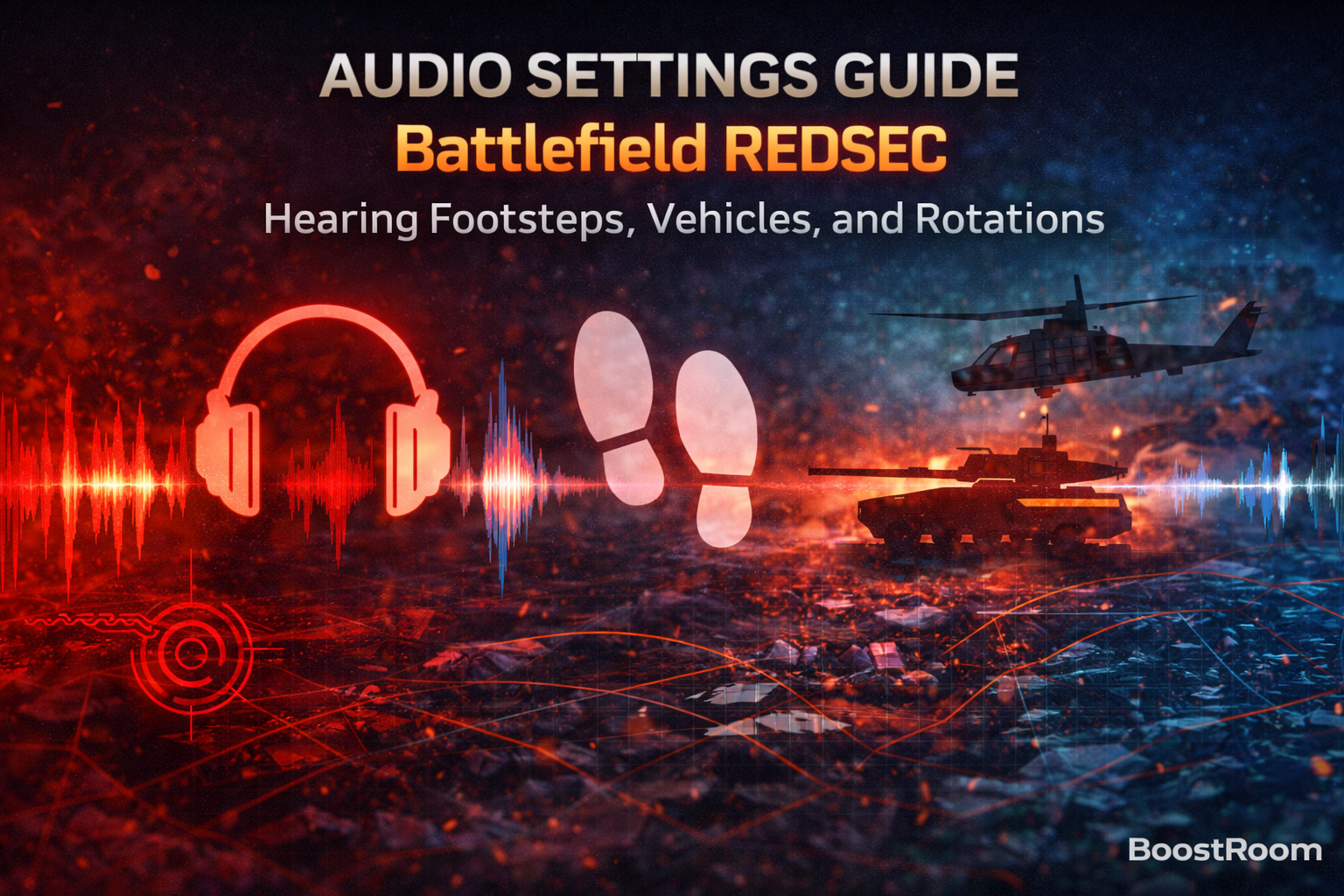 Battlefield REDSEC audio settings, best audio mix REDSEC, War Tapes REDSEC, War Tapes VAL REDSEC, High Dynamic REDSEC, Night Mode REDSEC, footsteps audio REDSEC, hear footsteps better REDSEC