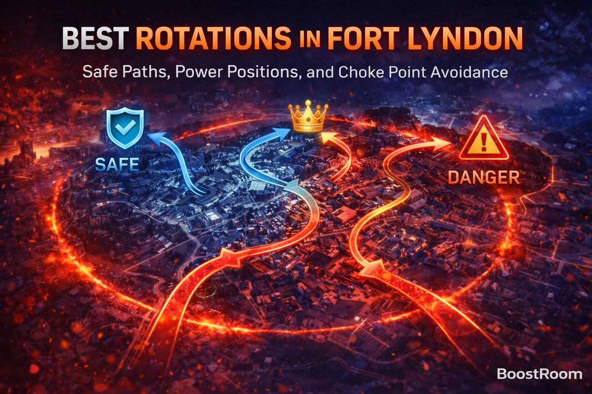 Best rotations Fort Lyndon, Battlefield REDSEC rotation guide, Fort Lyndon safe paths, Fort Lyndon power positions, avoid choke points REDSEC, instant kill ring rotations