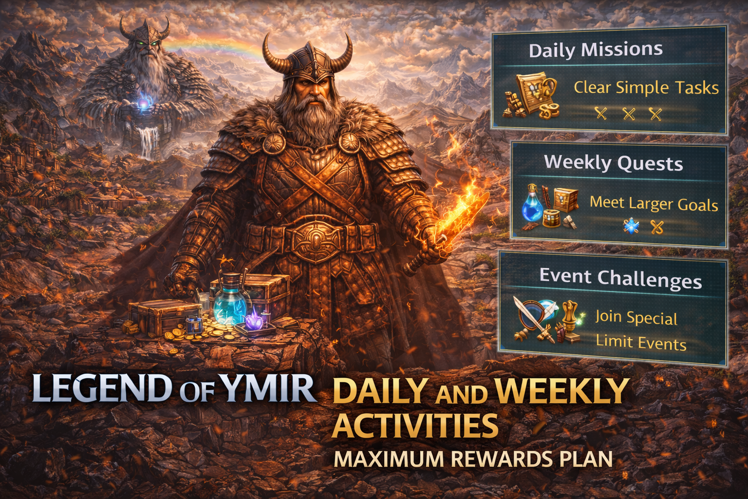 Legend of YMIR daily routine, Legend of YMIR weekly routine, Legend of YMIR maximum rewards plan, Legend of YMIR daily checklist, Legend of YMIR weekly checklist Legend of YMIR daily routine, Legend of YMIR weekly routine, Legend of YMIR maximum rewards plan, Legend of YMIR daily checklist, Legend of YMIR weekly checklist