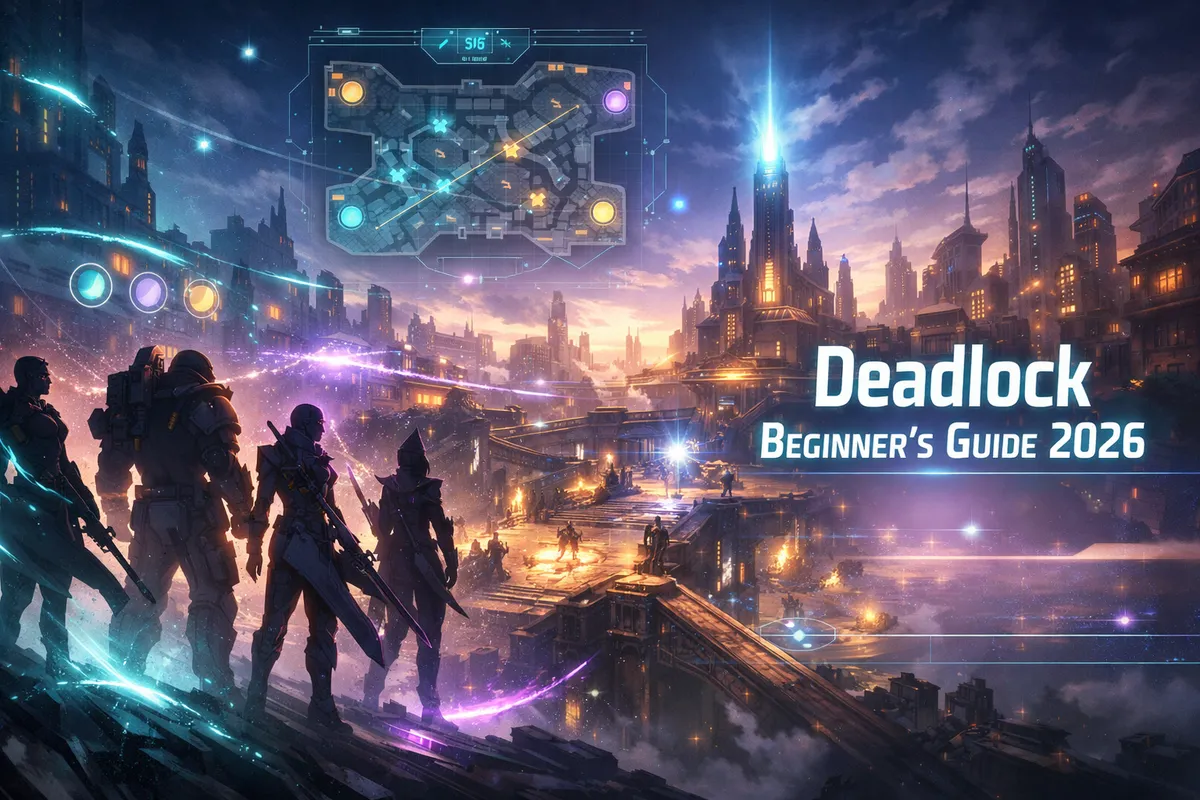Deadlock beginner guide 2026, how Deadlock works, Deadlock basics, Deadlock souls, soul deny, soul secure, Deadlock objectives, Patron, Guardians, Walkers, Shrines, Soul Urn, Bridge Buffs Deadlock beginner guide 2026, how Deadlock works, Deadlock basics, Deadlock souls, soul deny, soul secure, Deadlock objectives, Patron, Guardians, Walkers, Shrines, Soul Urn, Bridge Buffs