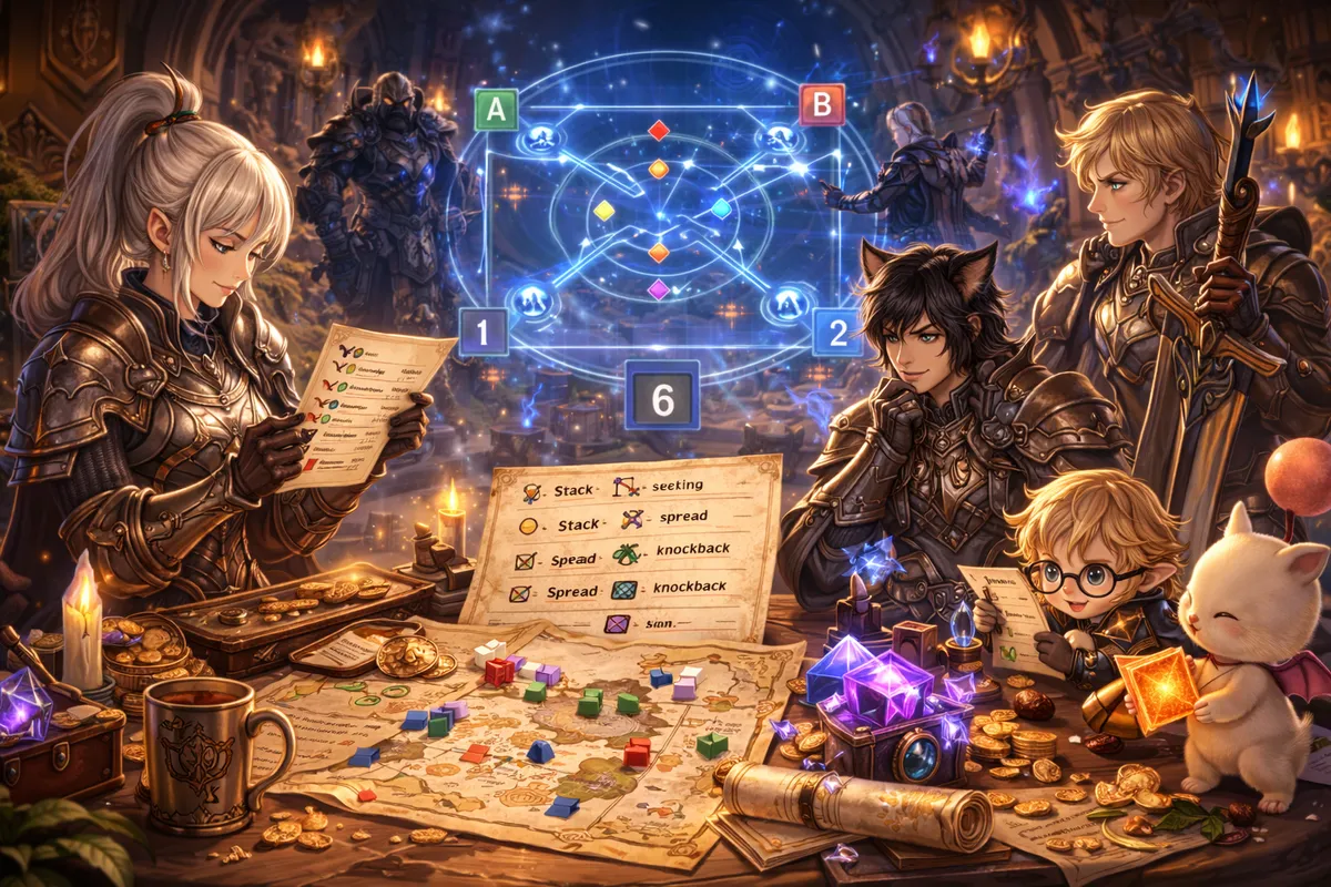 FFXIV raid prep guide, learn mechanics faster FFXIV, Extreme prep FFXIV, Savage raid preparation, Party Finder prog tips, FFXIV waymarks guide, raid callouts FFXIV, ready check countdown FFXIV