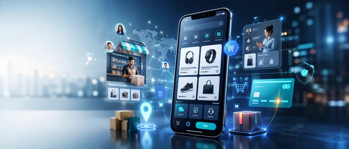 mobile-first digital marketplace, mobile marketplace UX, mobile commerce marketplace, marketplace mobile conversion, mobile checkout optimization, marketplace app vs web