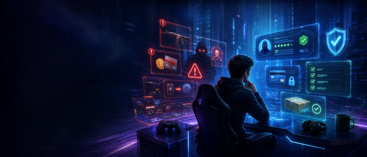 marketplace for gamers mistakes, first time buyer gamer marketplace, avoid scams gaming marketplace, buy gaming services safely, marketplace for gamers checklist