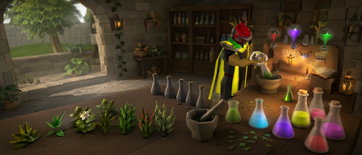 osrs herblore guide, cheapest herblore 1-99, osrs herblore cheapest methods, herblore gp per xp, osrs herblore calculator, mastering mixology herblore, osrs amulet of chemistry