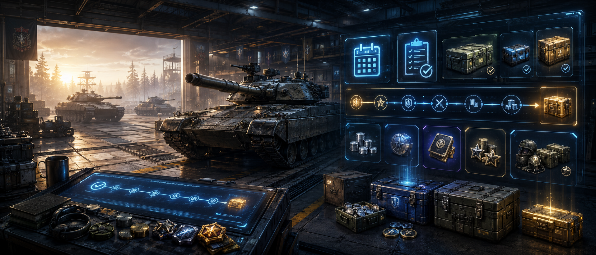 World of Tanks daily routine, WoT daily checklist, WoT daily missions, WoT bonus mission, WoT reroll missions, WoT free rewards, WoT events checklist, WoT monthly calendar, WoT Twitch Drops