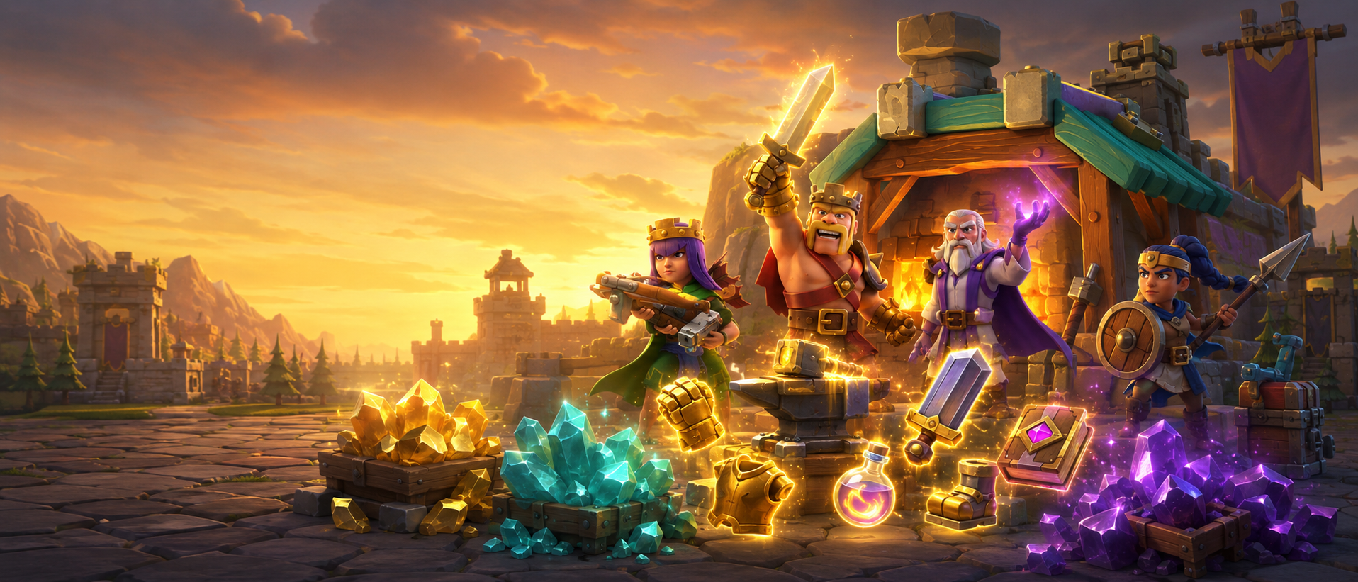 Clash of Clans ore guide, hero equipment guide 2026, how to get shiny ore, how to get glowy ore, how to get starry ore, fastest ore farming, hero equipment upgrade priority, blacksmith upgrade guide