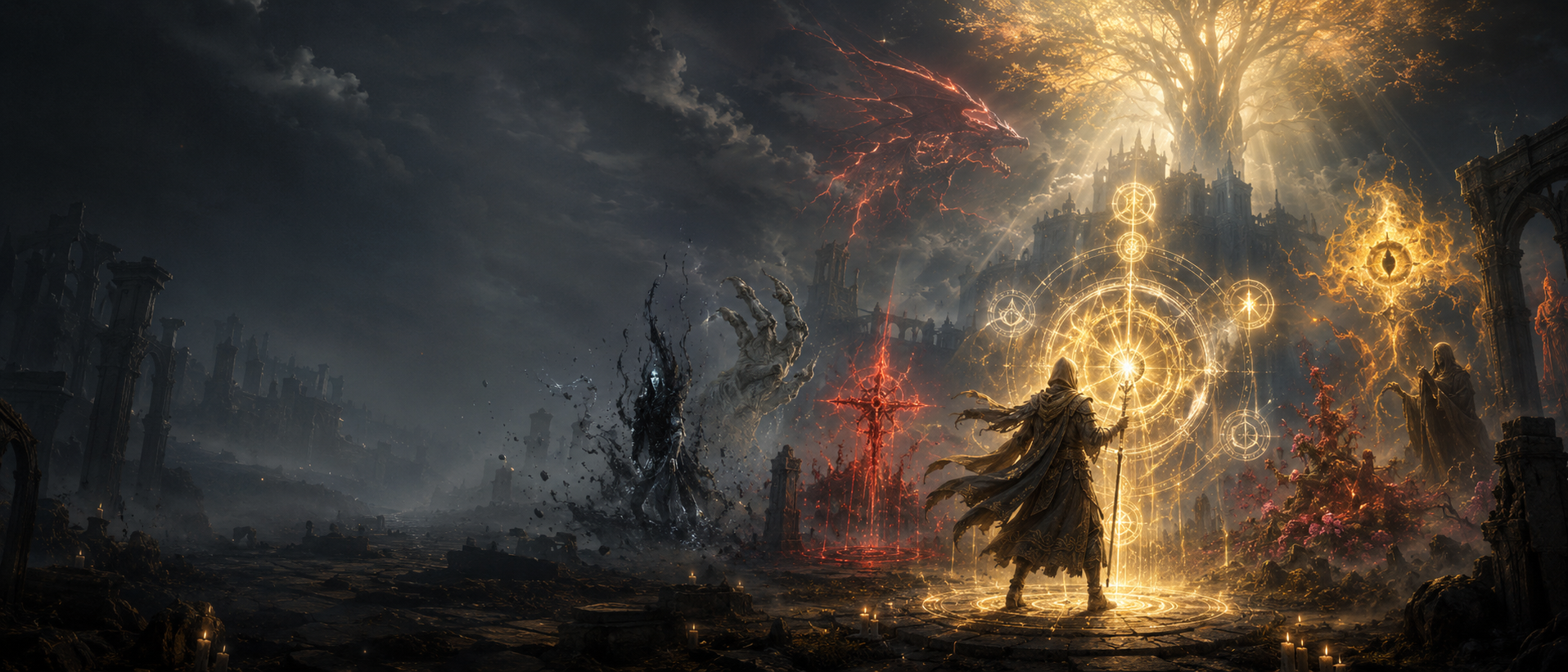 elden ring incantation lore, faith magic schools, erdtree incantations lore, two fingers faith, golden order fundamentalism lore, dragon cult lore, dragon communion lore, bestial incantations lore