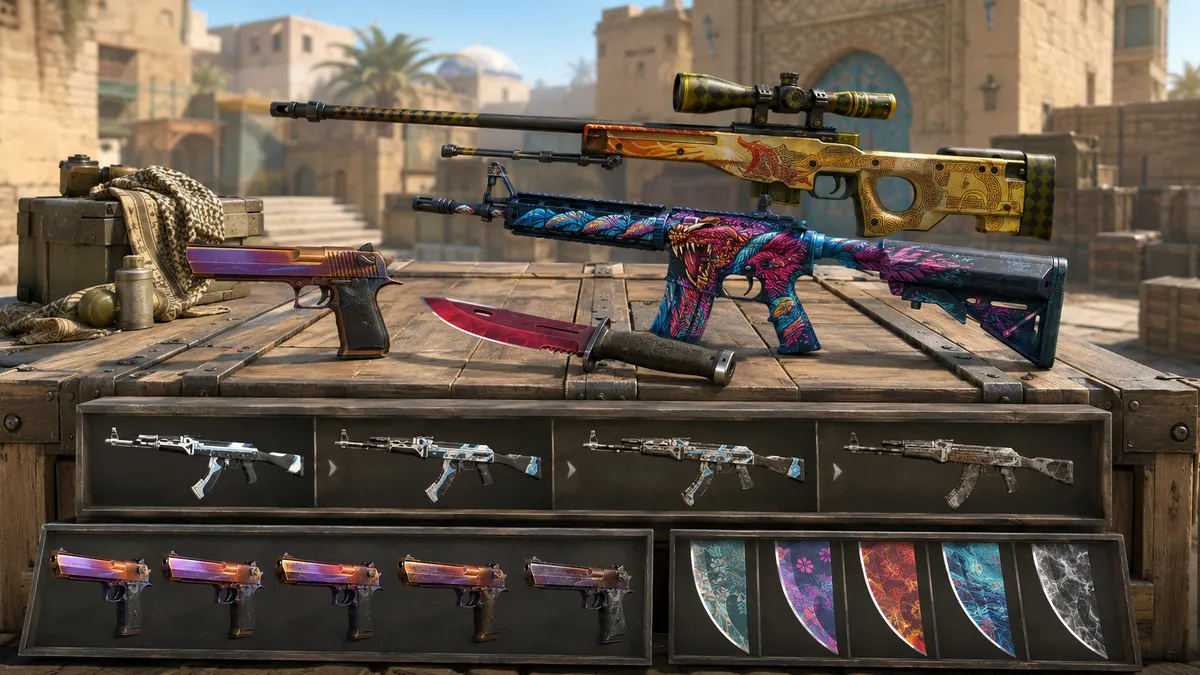 CS2 skins explained, CS2 skins for beginners, CS2 float guide, CS2 pattern guide, CS2 smart picks, CS2 skin wear, CS2 Factory New, CS2 Minimal Wear, CS2 Field-Tested, CS2 pattern seed, CS2 stickers