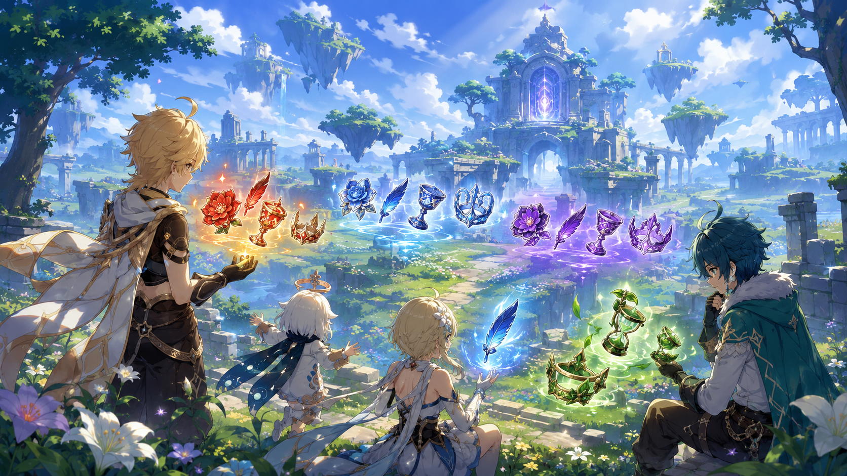 Genshin Impact artifacts, Genshin Impact artifact guide, Genshin Impact best artifact sets, Genshin Impact artifact farming, Genshin Impact main stats, Genshin Impact substats, Genshin Impact Resin