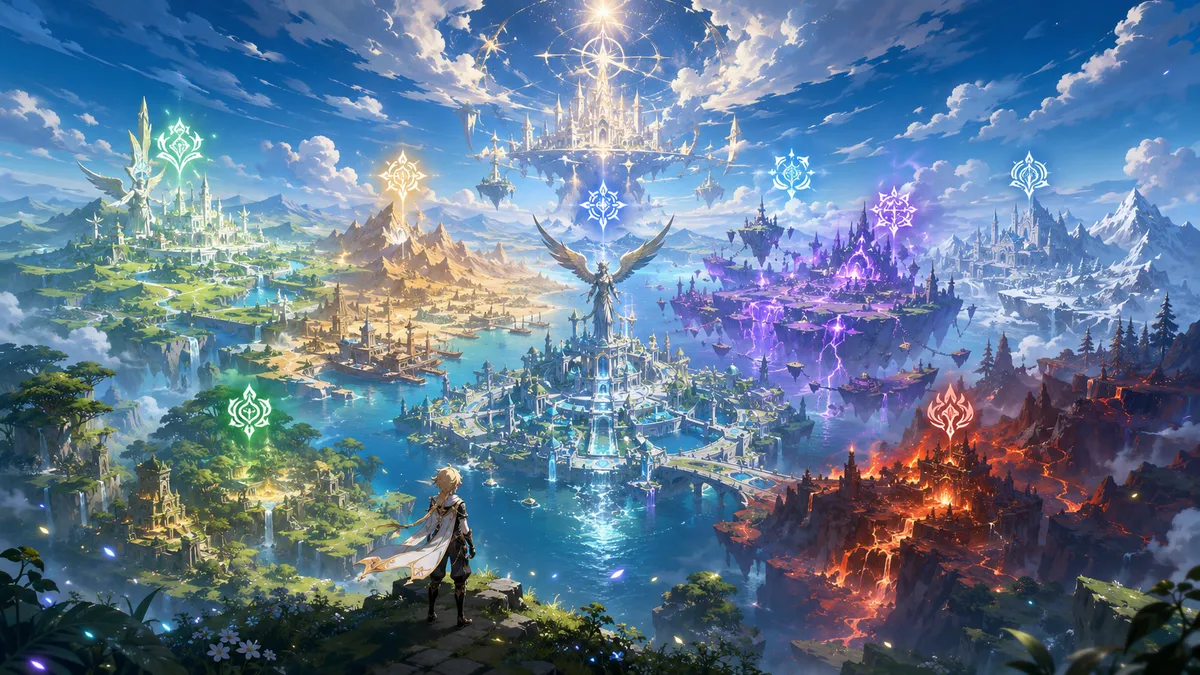 Genshin Impact lore, Genshin Impact story, Genshin Impact Teyvat, Genshin Impact nations, Genshin Impact Archons, Genshin Impact Seven Archons, Genshin Impact Traveler story, Genshin Impact