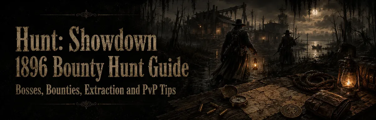 Hunt Showdown 1896 Bounty Hunt guide,Hunt Showdown Bounty Hunt, Hunt Showdown bosses, Hunt Showdown Bounty Tokens, Hunt Showdown extraction, Hunt Showdown boss guide,