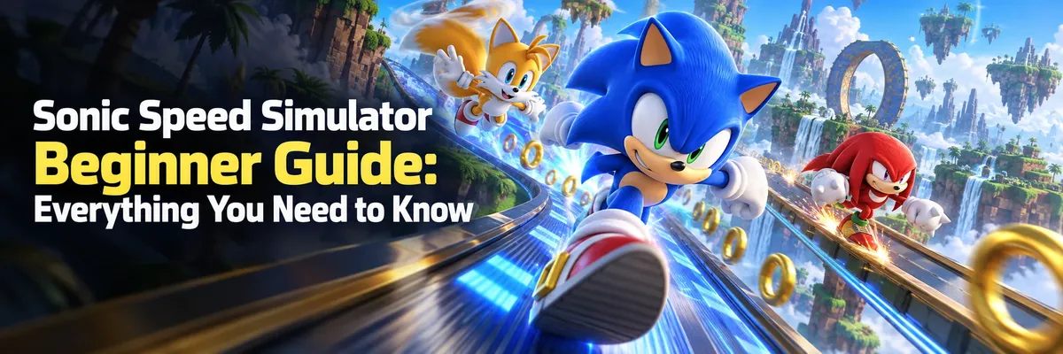 Sonic Speed Simulator beginner guide,onic Speed Simulator guide, Sonic Speed Simulator beginners, Sonic Speed Simulator leveling guide, Sonic Speed Simulator Rebirth guide,