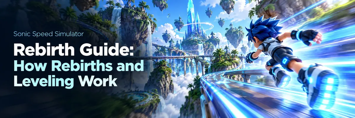 Sonic Speed Simulator Rebirth guide,Sonic Speed Simulator Rebirths, Sonic Speed Simulator leveling guide, Sonic Speed Simulator level up, Sonic Speed Simulator Skill Pieces,