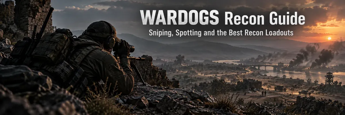 WARDOGS Recon Guide,WARDOGS Recon guide,WARDOGS sniper guide,WARDOGS spotting guide,WARDOGS Recon loadout,WARDOGS best Recon weapon,WARDOGS best sniper,WARDOGS SVD,