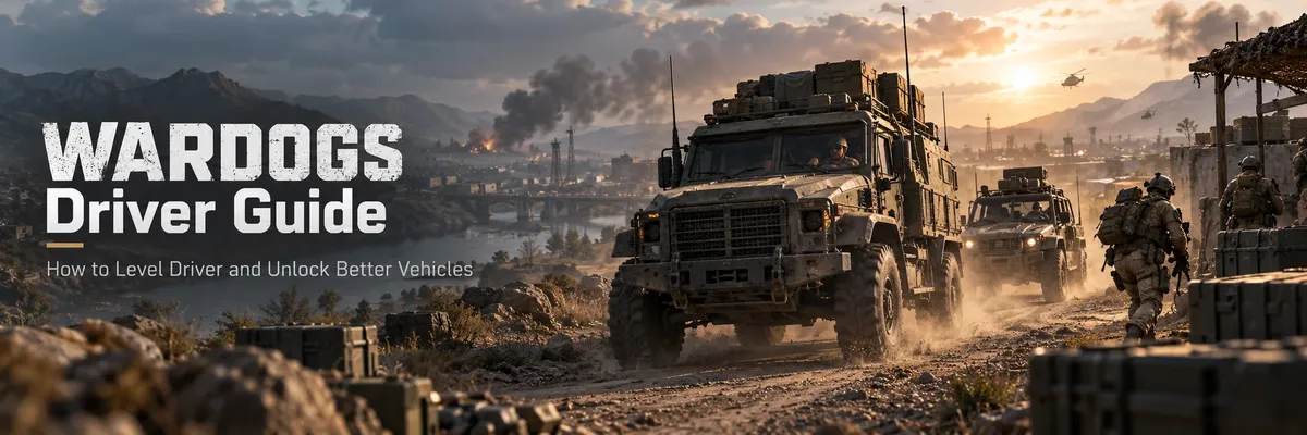 WARDOGS Driver Guide,WARDOGS Driver guide,WARDOGS level Driver fast,WARDOGS Driver leveling,WARDOGS Driver XP,WARDOGS vehicle unlocks,WARDOGS best vehicles,WARDOGS URAL,WARDOGS Dune Buggy,