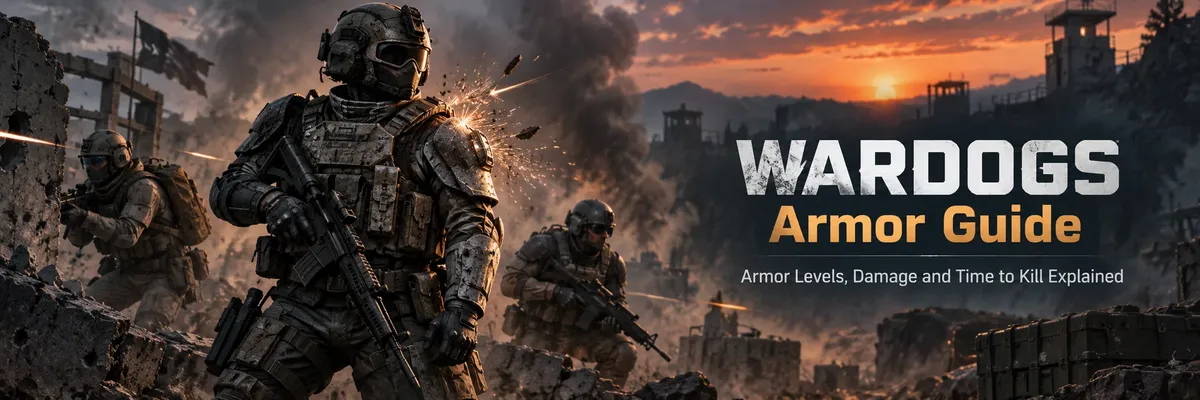 WARDOGS Armor Guide,WARDOGS armor guide,WARDOGS armor levels,WARDOGS Level 1 armor,WARDOGS Level 2 armor,WARDOGS Level 3 armor,WARDOGS Level 4 armor,WARDOGS damage reduction,