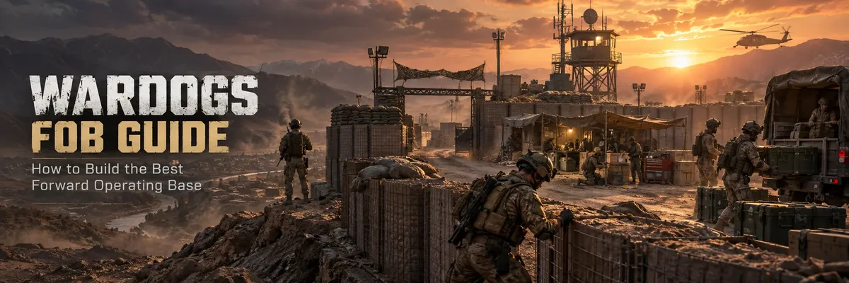 WARDOGS FOB Guide,WARDOGS FOB guide,WARDOGS Forward Operating Base,WARDOGS how to build FOB,WARDOGS best FOB,WARDOGS FOB building,WARDOGS base building,WARDOGS FOB supplies,WARDOGS Build Supplies,