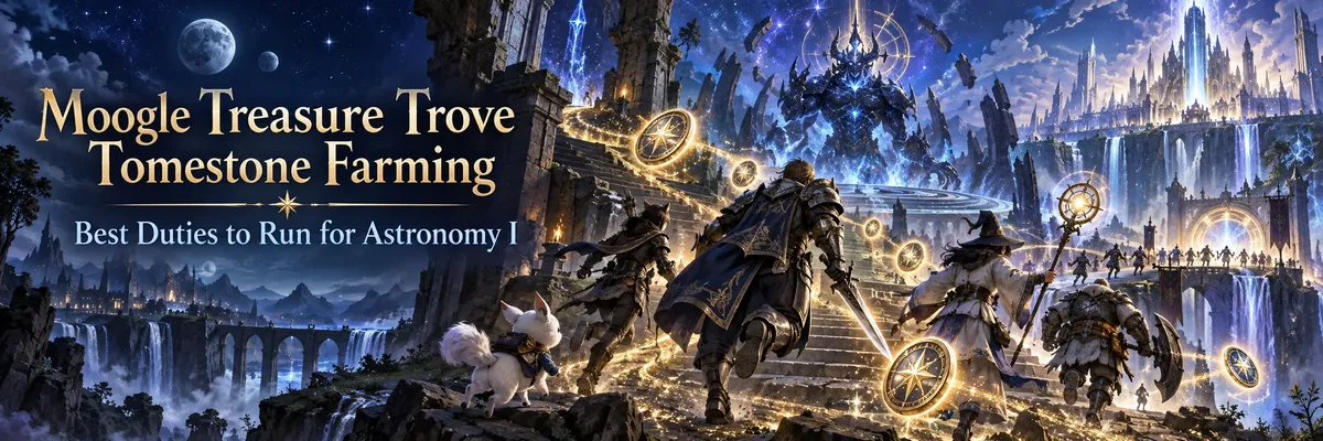 FFXIV Moogle Treasure Trove Tomestone Farming,FFXIV Astronomy I farming,FFXIV Irregular Tomestones of Astronomy I,FFXIV best duties for Astronomy I,FFXIV Moogle Tomestone farm,