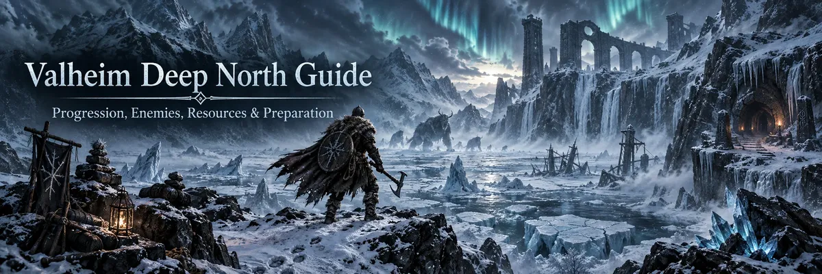 Valheim Deep North guide,Valheim Deep North progression, Valheim Deep North resources, Valheim Deep North enemies, Valheim Deep North preparation, Valheim Bloodgold, Valheim Frostcore,