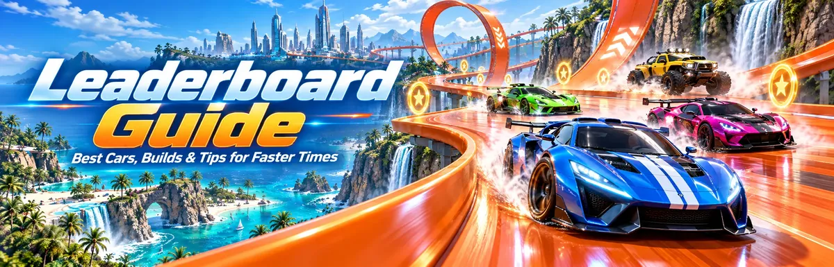 Hot Wheels Infinite Rush leaderboard guide,Hot Wheels Infinite Rush leaderboards, Hot Wheels Infinite Rush best cars, Hot Wheels Infinite Rush best build, Hot Wheels Infinite Rush Time Attack,