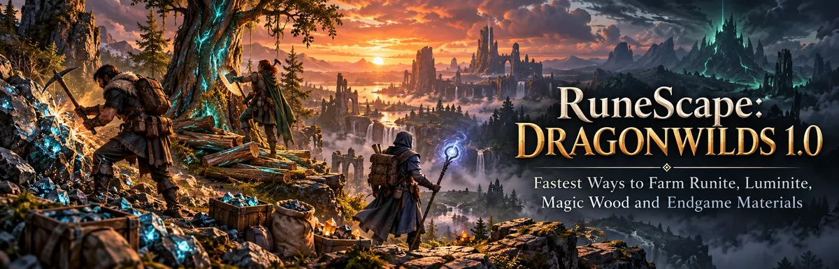 RuneScape Dragonwilds resource farming guide,RuneScape Dragonwilds Runite farming, RuneScape Dragonwilds Luminite farming, Dragonwilds Magic Wood, Dragonwilds Runite Ore, Dragonwilds Luminite Ore,