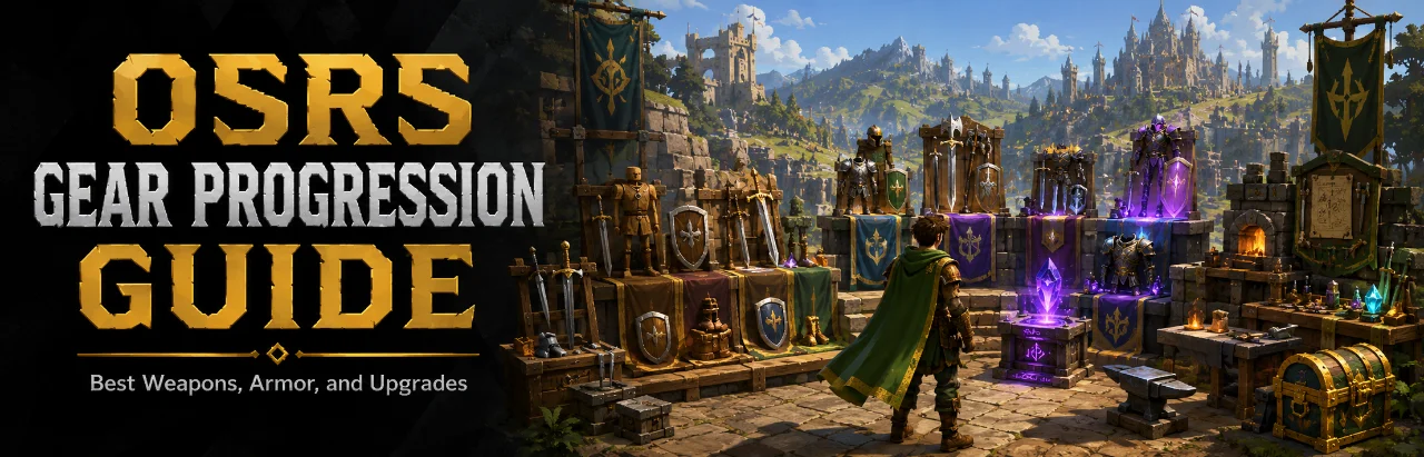 OSRS Gear Progression Guide – Best Weapons, Armor, and Upgrades