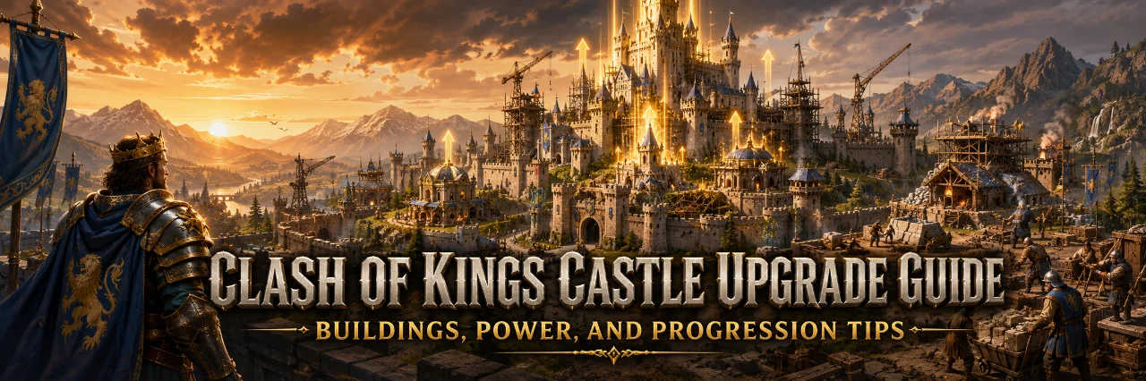 Clash of Kings Castle Upgrade Guide – Buildings, Power, and Progression Tips